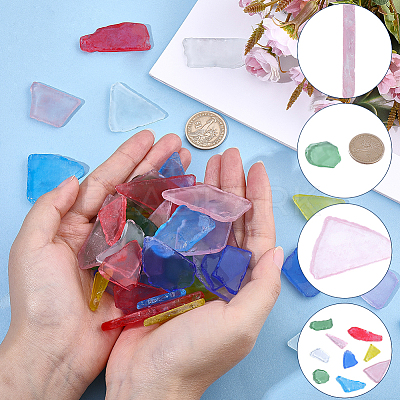 300G Glass Cabochons GLAA-PA0001-89-1