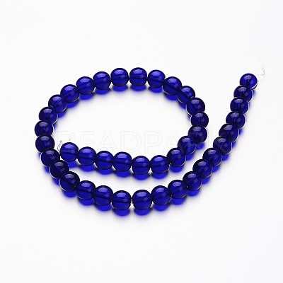 Glass Round Bead Strands GLAA-I028-10mm-13-1