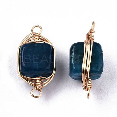 Natural Agate Links Connectors G-T131-99A-1