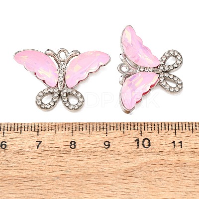 Alloy & Glass & Crystal Rhinestone Pendnats GL-CBA7C67-01P-01-1