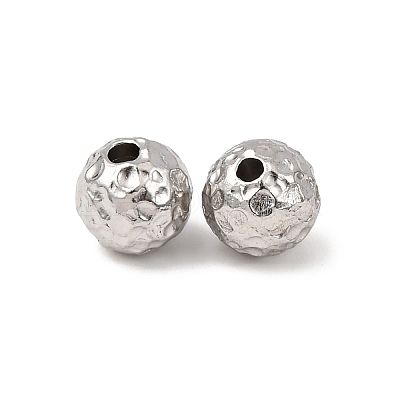 Textured 304 Stainless Steel Beads STAS-I358-10P-02-1