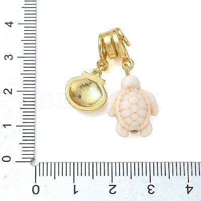 Brass Micro Pave Clear Cubic Zirconia Pendants KK-CBA74BF-13G-02-1