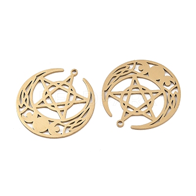 201 Stainless Steel Pendants STAS-I364-07G-1