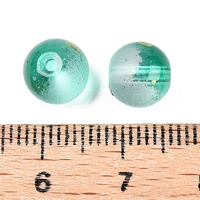 Frosted Baking Paint Glass Beads X1-DGLA-N005-8mm-09-1