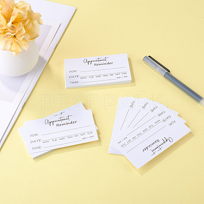 50Pcs Paper Appointment Reminder Cards AJEW-TADJ0001-22-1