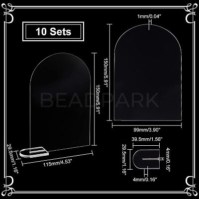 Acrylic Table Sign Holders DIY-WH0374-21-1