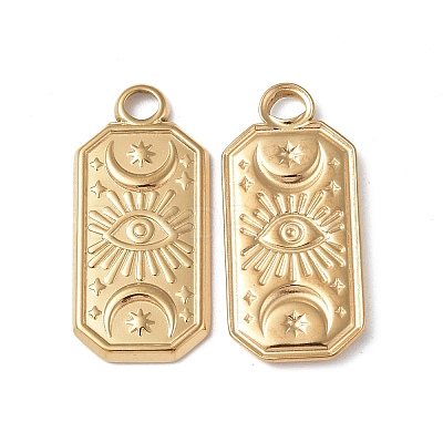 Ion Plating(IP) 304 Stainless Steel Pendants STAS-C066-23G-1