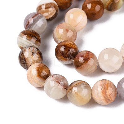 Natural Wood Lace Stone Wooden Jasper Beads Strands X-G-B128-A04-04-1