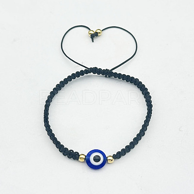 Hamsa Hand with Evil Eye Bead Braided Bead Bracelets SX3134-4-1