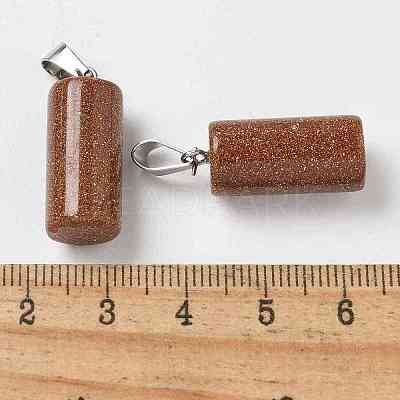 Synthetic Goldstone Pendants G-B127-17P-02-1