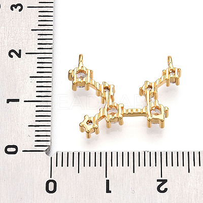 Brass Micro Pave Cubic Zirconia Pendants KK-N261-120G-G-1