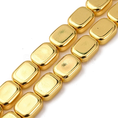 Electroplate Glass Beads Strands EGLA-H109-09F-1