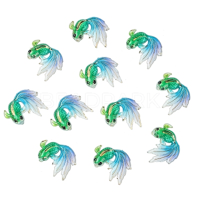 10Pcs UV Printing Acrylic Pendants TACR-YW0003-22J-1