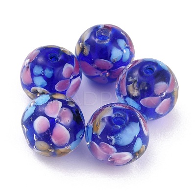 Round Lampwork Beads LAMP-H059-A01-1