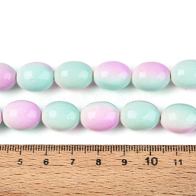 Spray Painted Synthetic Turquoise Beads Strands TURQ-T004-15D-1