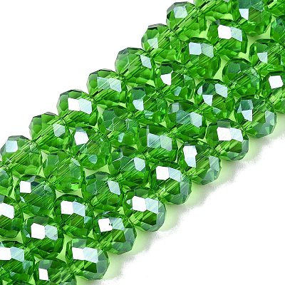 Electroplate Glass Beads Strands EGLA-A044-T8mm-A11-1