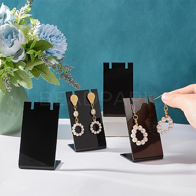 Acrylic Earring Display Stands EDIS-WH0029-15A-WH-1