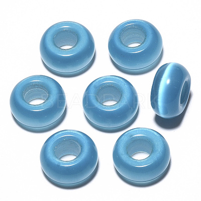 Cat Eye European Beads X-G-S359-071H-1
