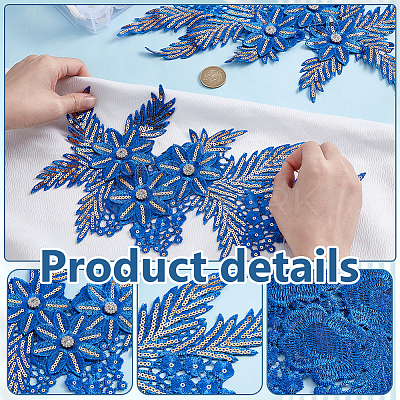 Polyester Clothing Patches PATC-WH0028-016C-1