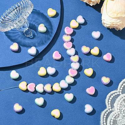 Plated Acrylic Beads OACR-CJC0009-05-1