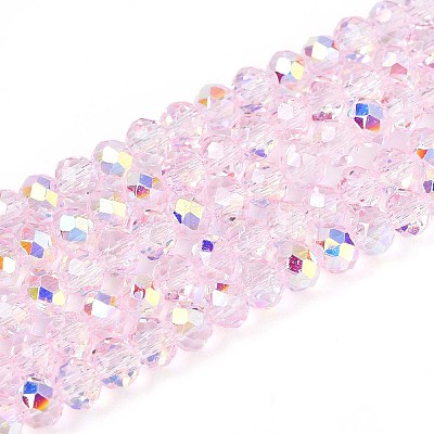 Transparent Glass Beads Strands EGLA-N016-3mm-04-1