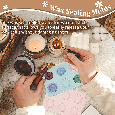 2Pcs 2 Colors Wax Particles Silicone Fixator DIY-NB0010-22A-1