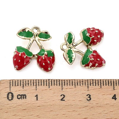 Alloy Enamel Pendants ENAM-F155-01KCG-1