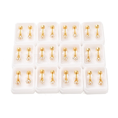 Star Glass Ear Fake Plugs EJEW-H105-23G-A-1