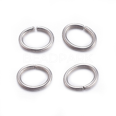 Tarnish Resistant 304 Stainless Steel Open Jump Rings X-STAS-F221-40P-J-1