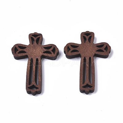 Natural Wood Cabochons X-WOOD-R266-01-1