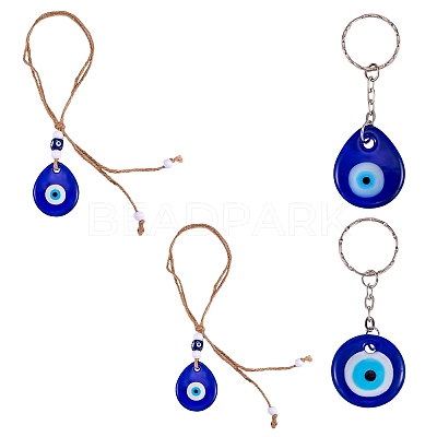 DIY Evil Eye Jewelry Making Finding Kits DIY-SZ0008-07-1