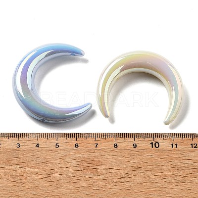 UV Plating Opaque Acrylic Beads PACR-Q005-03-1