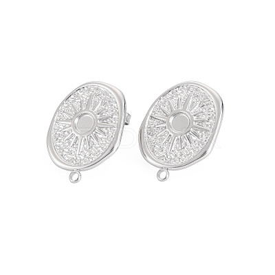 304 Stainless Steel Stud Earring Findings STAS-N097-237P-1