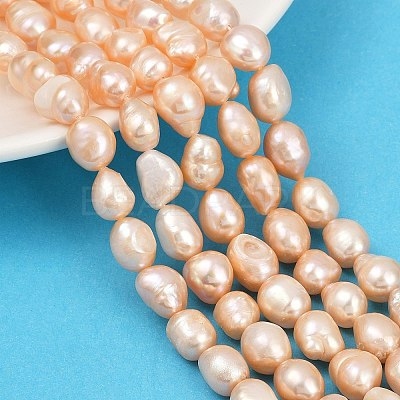 Natural Cultured Freshwater Pearl Beads Strands PEAR-P064-20K-04C-01-1