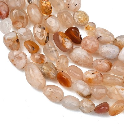 Natural Cherry Blossom Agate Beads Strands GG-C286-A24-1