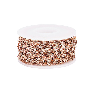 Ion Plating(IP) 304 Stainless Steel Textured Dapped Chains CHS-D004-02RG-1