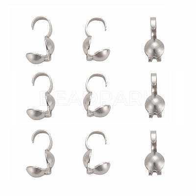 Tarnish Resistant 201 Stainless Steel Bead Tips STAS-R063-23-1