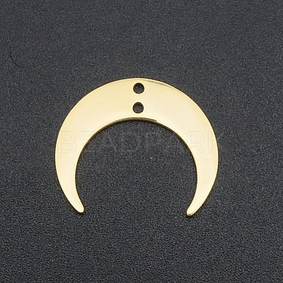 201 Stainless Steel 2-Loop Link Charms STAS-N090-LA039-2-G-1