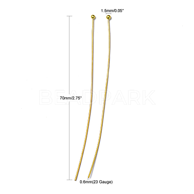 Brass Ball Head Pins RP0.6x70mm-G-1