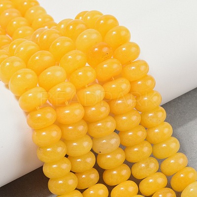 Dyed Natural White Jade Beads Strands G-G107-A15-01-1