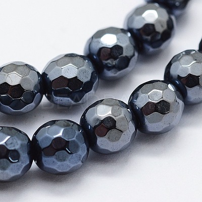 Electroplated Natural Agate Beads Strands G-G749-01E-8mm-1