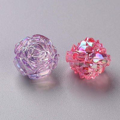 Transparent Acrylic Beads TACR-S154-31C-1