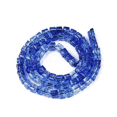Crackle Transparent Glass Beads Strands GLAA-N062-4mm-03-1