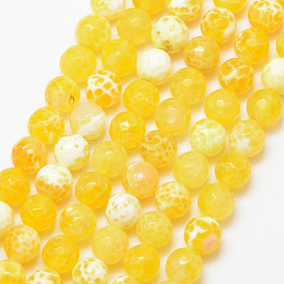 Natural Fire Crackle Agate Bead Strands X-G-K166-07F-6mm-07-1