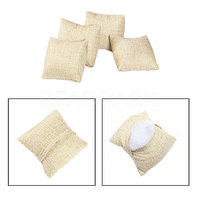 Kraft Hemp Pillow Holder for Jewelry Bracelet & Watch Displays BDIS-WH0002-01-1