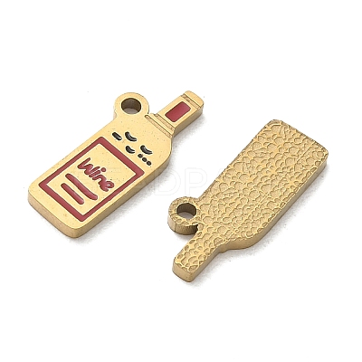 304 Stainless Steel Enamel Pendants SA-CBAD60D-08G-02-1