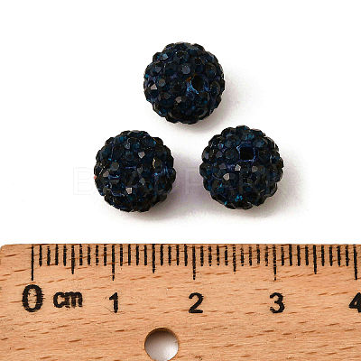 Pave Disco Ball Beads X-RB-A130-10mm-7-1