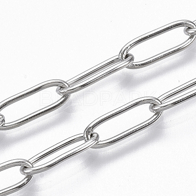 Non-Tarnish 304 Stainless Steel Paperclip Chains CHS-S006-JN957-1-A-1