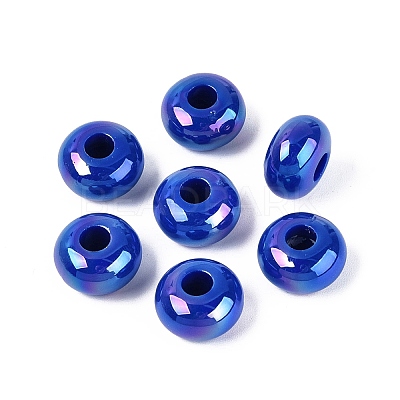 Opaque Acrylic European Beads OACR-E033-19B-1
