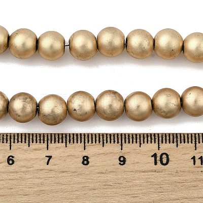 Electroplated Synthetic Non-magnetic Hematite Beads Strands G-H327-D01-04A-1